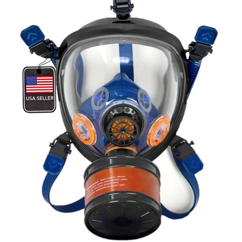 ST-100X Full Face Survival Respirator Gas Mask with Organic Vapor and Particulate Filtration, , large image number 0